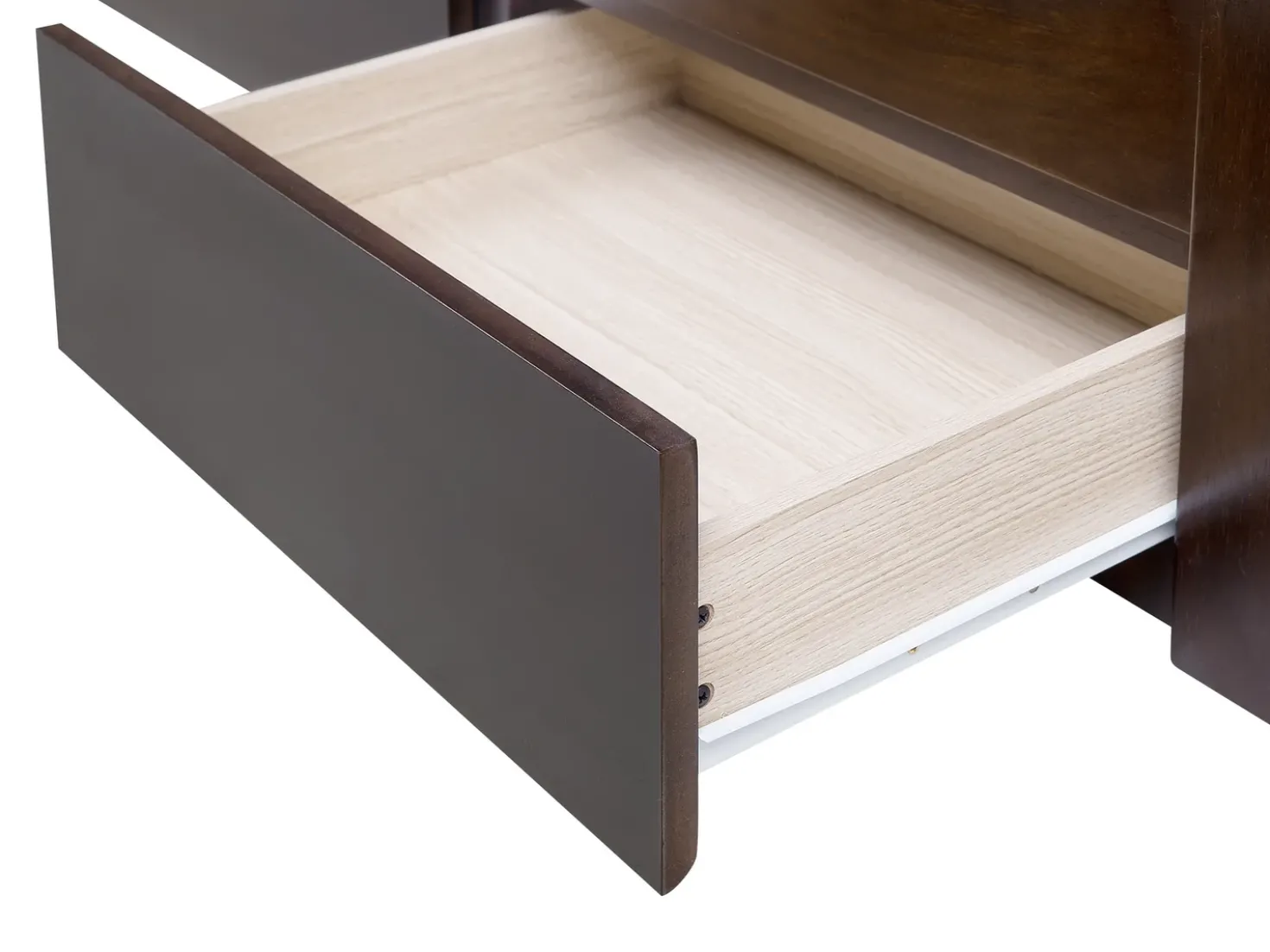 Letto con cassetti contenitori Legno CAHORS 90 x 200 cm Marrone scuro