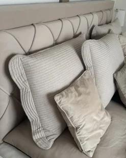 Letto con cassetti contenitori Velluto LIEVIN 180 x 200 cm Beige