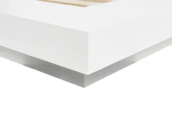 Letto con LED Pelle sintetica ZEN 160 x 200 cm Bianco