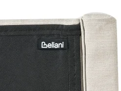 Letto con LED Tessuto BEAULIEU 180 x 200 cm con contenitore con porta USB Beige