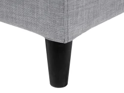 Letto con LED Tessuto FITOU 180 x 200 cm Grigio chiaro