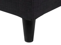 Letto con LED Tessuto FITOU 180 x 200 cm Nero