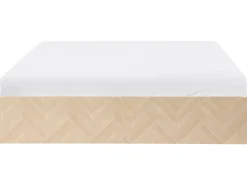 Letto con ottomano senza testata ETEL 180 x 200 cm Marrone chiaro