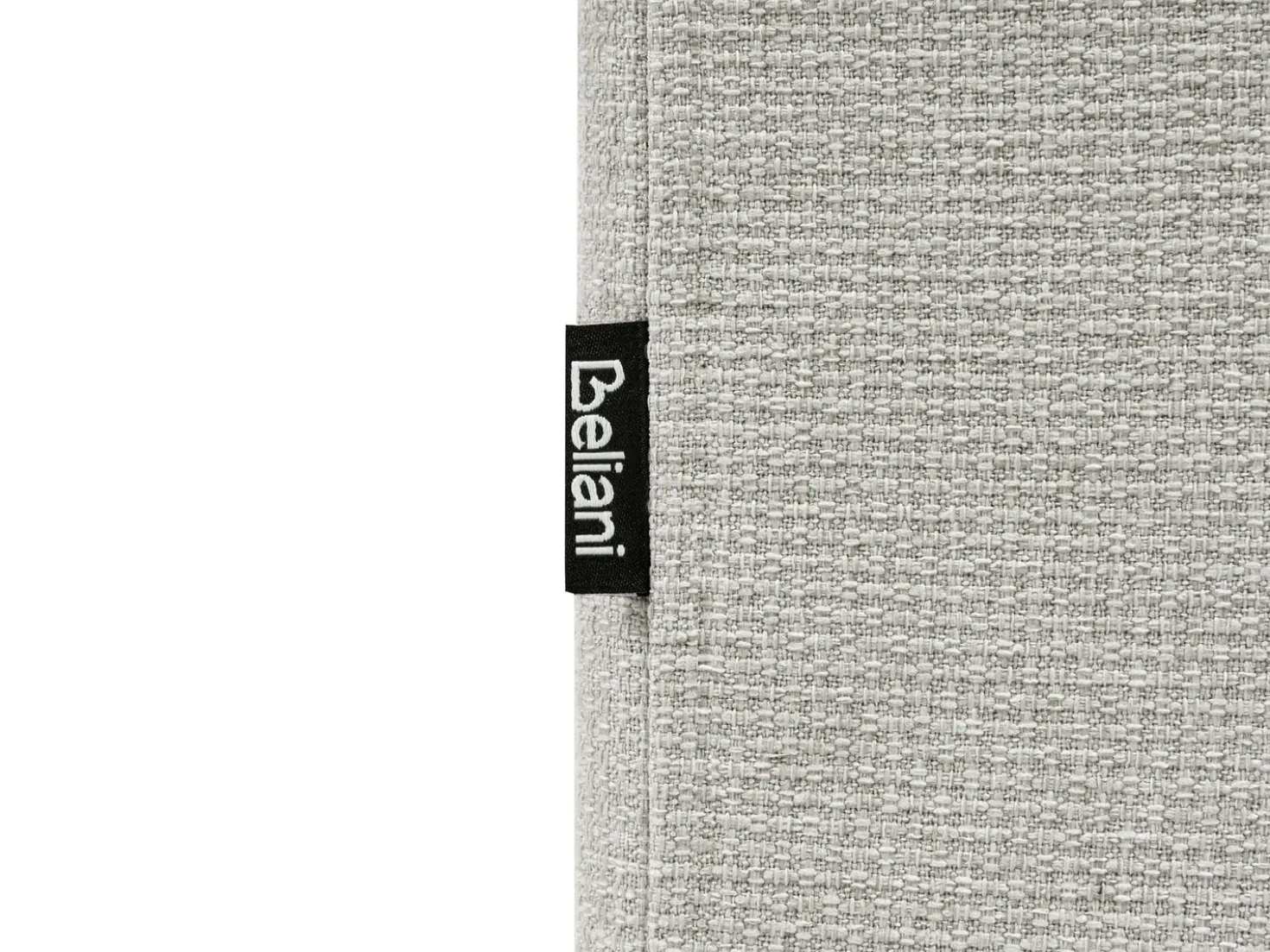 Letto con ottomano senza testata Tessuto DINAN 160 x 200 cm Beige chiaro