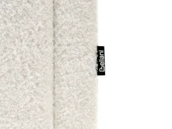 Letto con ottomano senza testata Bouclé DINAN 140 x 200 cm Bianco sporco
