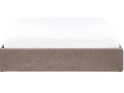 Letto con ottomano senza testata Bouclé DINAN 160 x 200 cm Tortora