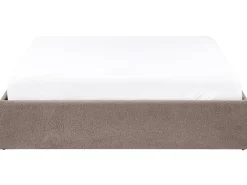 Letto con ottomano senza testata Bouclé DINAN 140 x 200 cm Tortora