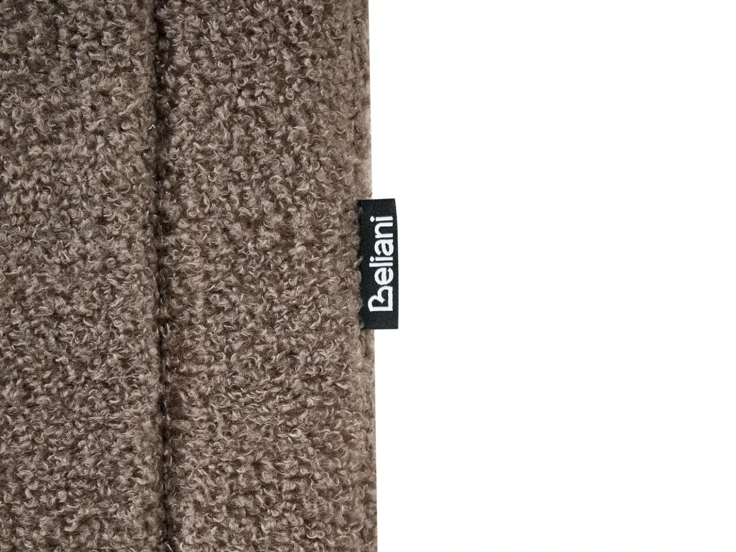Letto con ottomano senza testata Bouclé DINAN 140 x 200 cm Tortora
