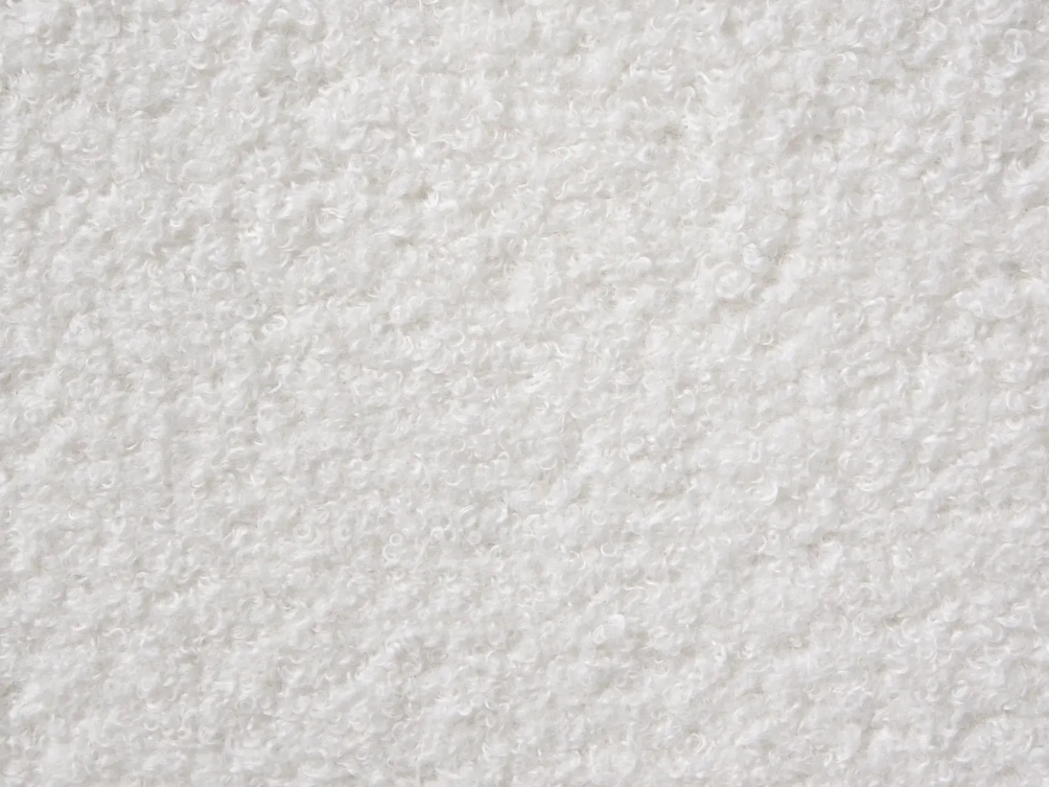 Letto con ottomano senza testata Bouclé GENAS 180 x 200 cm Bianco sporco