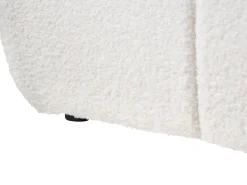 Letto con ottomano senza testata Bouclé GENAS 180 x 200 cm Bianco sporco
