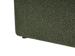 Letto con ottomano senza testata Bouclé DINAN 160 x 200 cm Verde scuro