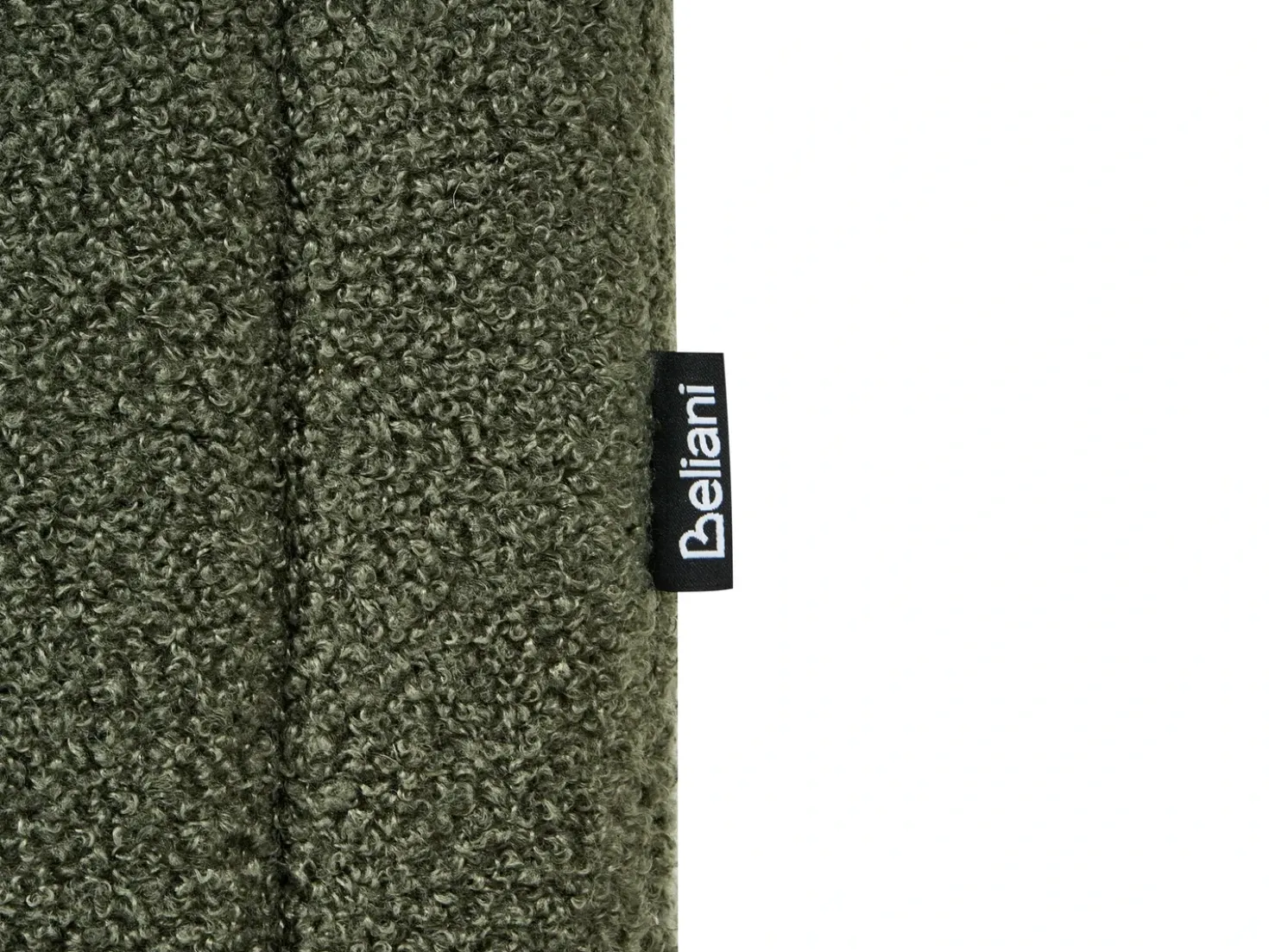 Letto con ottomano senza testata Bouclé DINAN 160 x 200 cm Verde scuro