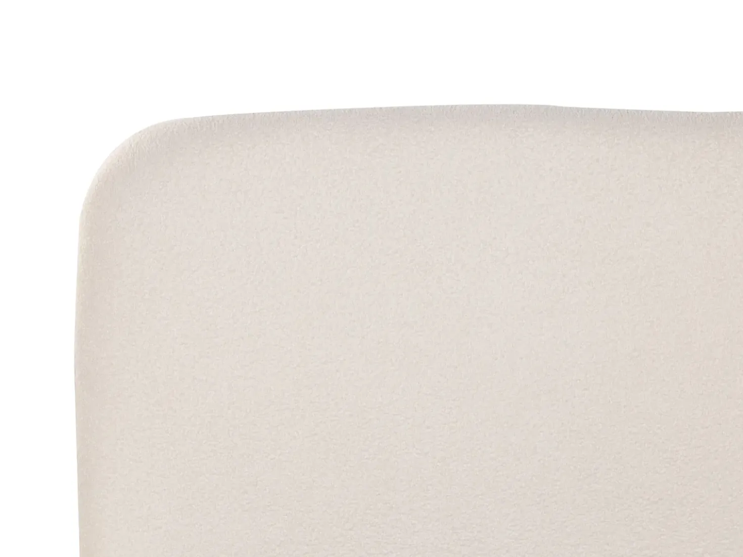 Letto contenitore Bouclé BLAGNAC 180 x 200 cm Bianco sporco