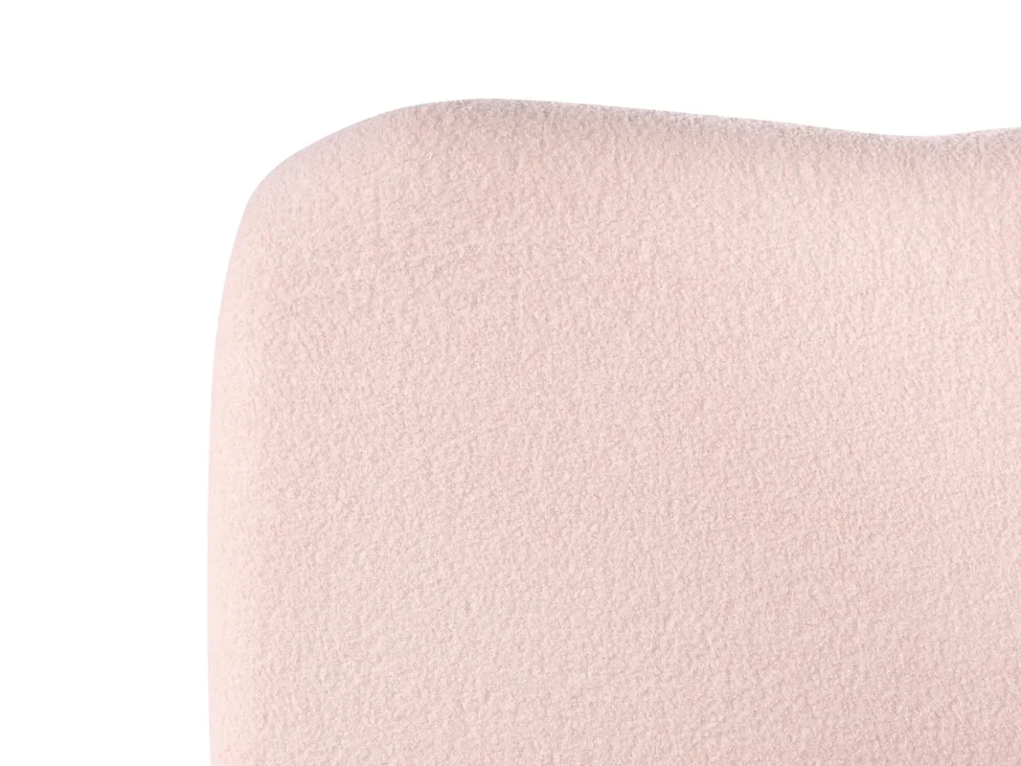 Letto contenitore Bouclé BLAGNAC 90 x 200 cm Rosa