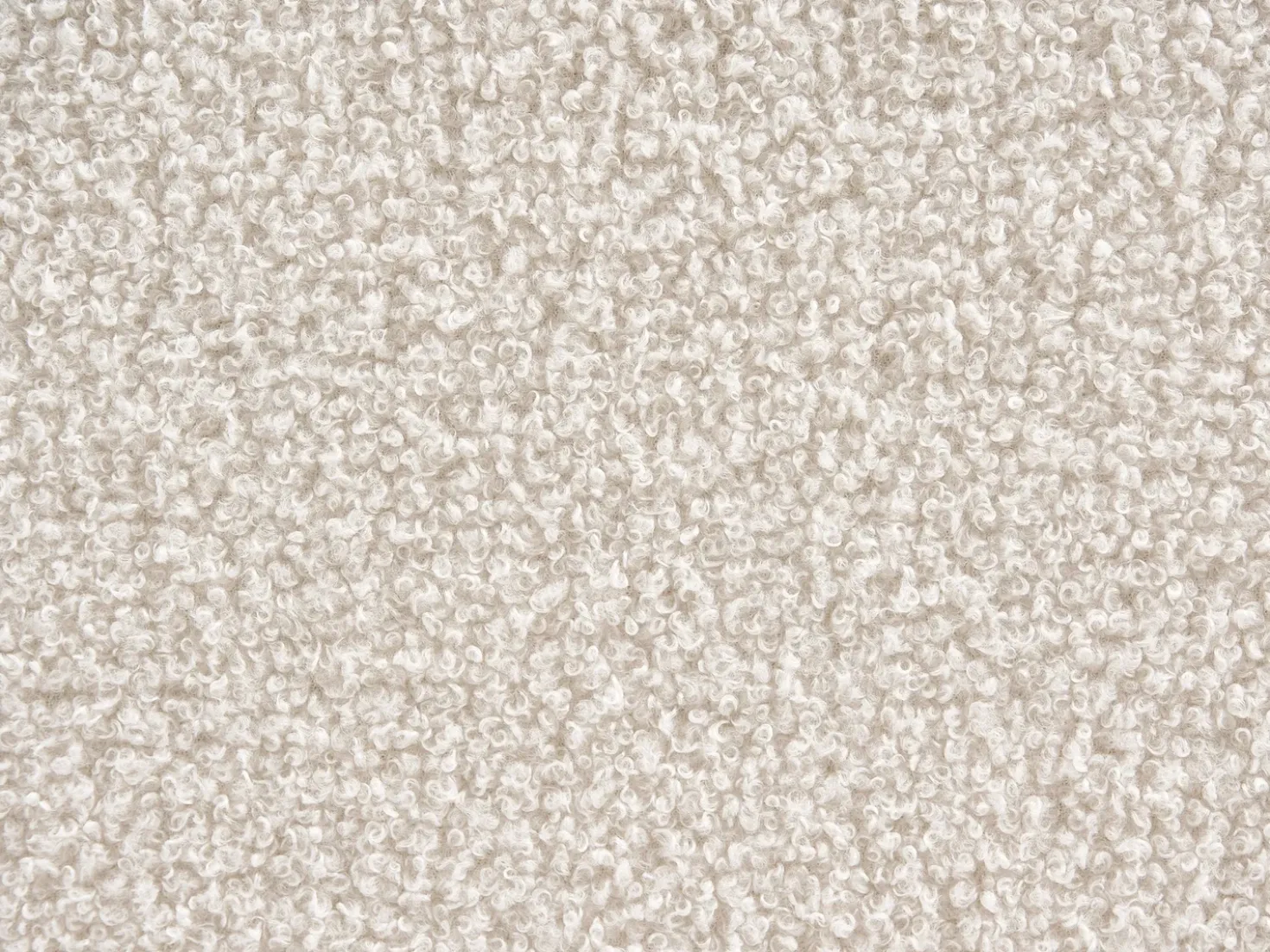 Letto contenitore Bouclé BRENON 180 x 200 cm Bianco sporco
