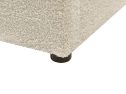 Letto contenitore Bouclé CHADENET 180 x 200 cm Bianco sporco