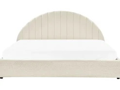 Letto contenitore Bouclé CHADENET 180 x 200 cm Bianco sporco