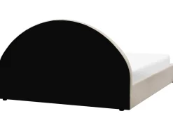 Letto contenitore Bouclé CHADENET 180 x 200 cm Bianco sporco