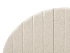 Letto contenitore Bouclé CHADENET 180 x 200 cm Bianco sporco