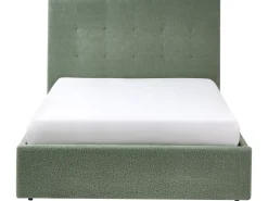 Letto contenitore Bouclé LORIENT 140 x 200 cm Verde