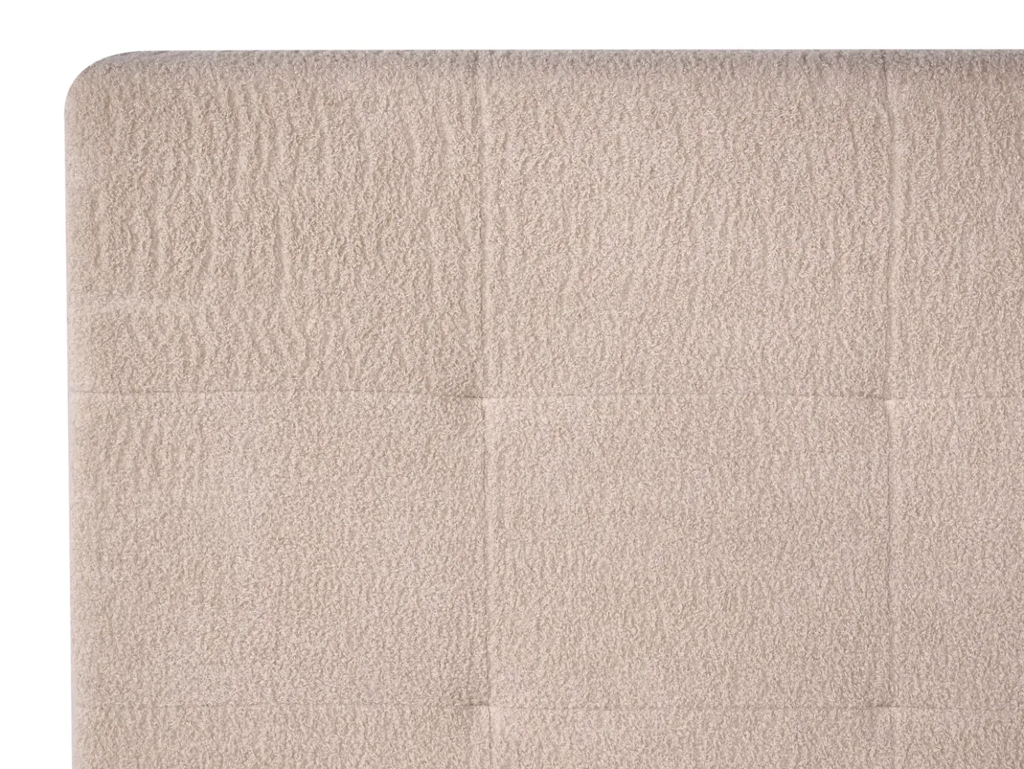 Letto contenitore Bouclé LORIENT 180 x 200 cm Beige