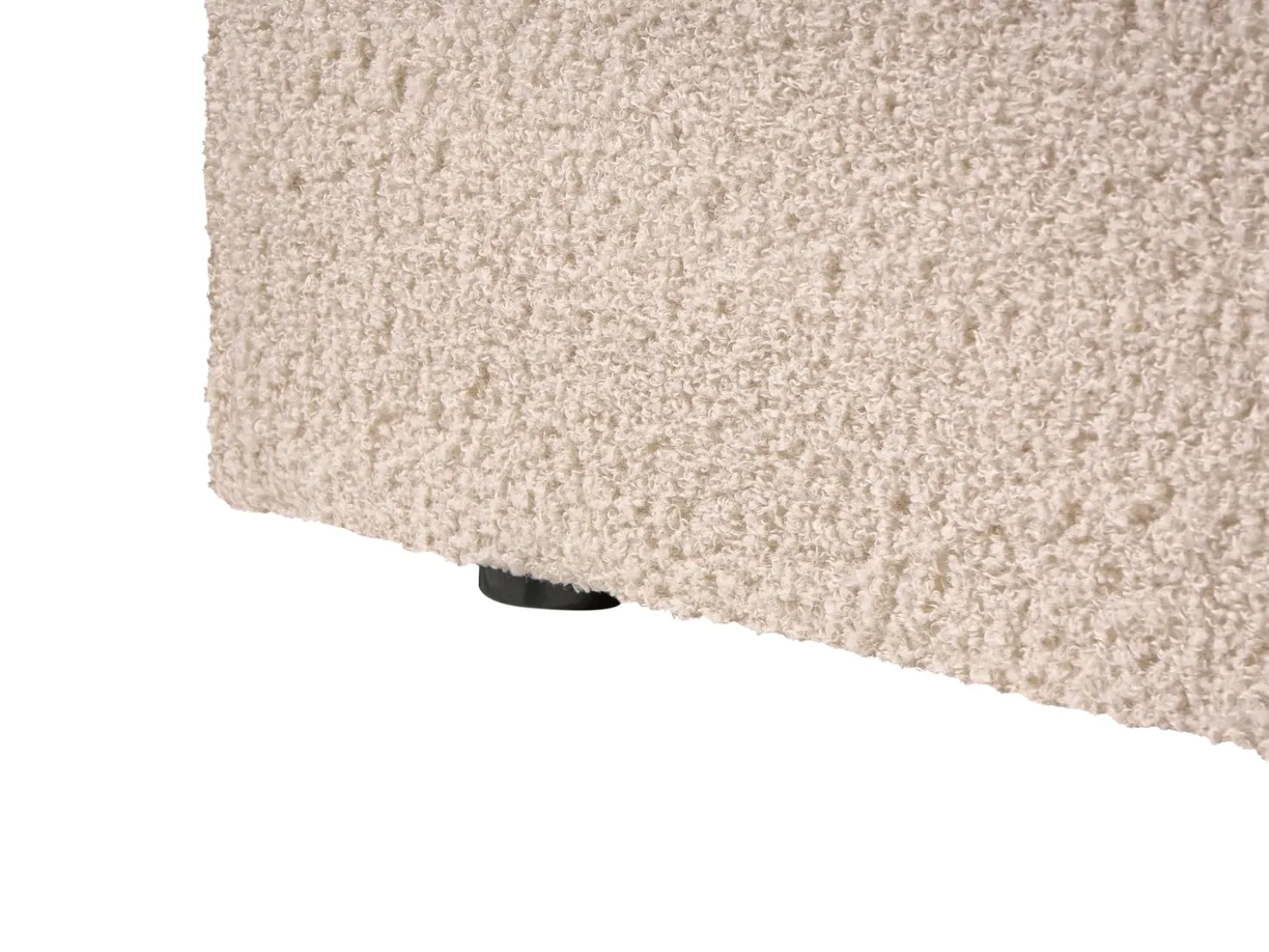 Letto contenitore Bouclé LORIENT 180 x 200 cm Beige