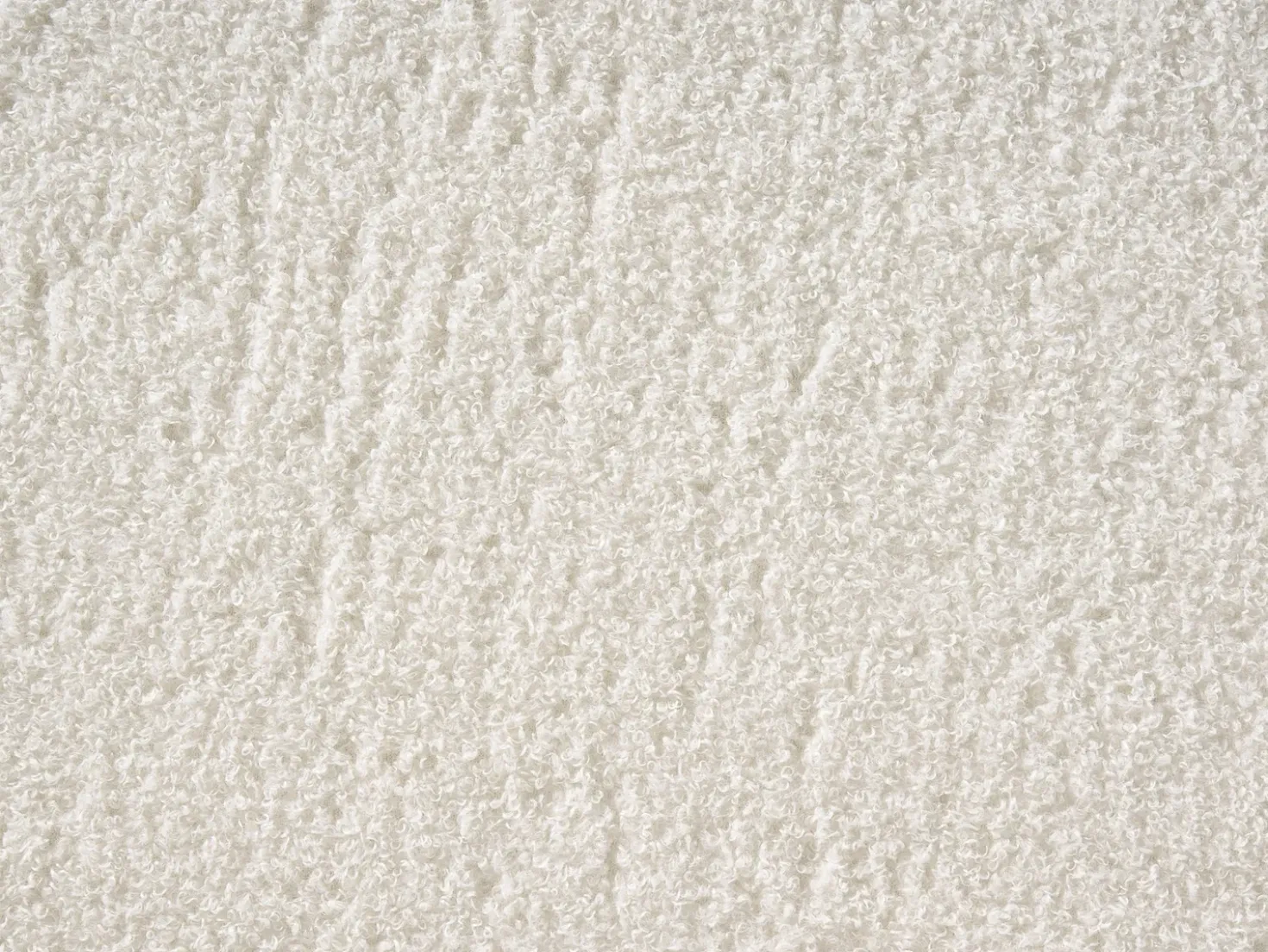 Letto contenitore Bouclé LORIENT 180 x 200 cm Bianco sporco
