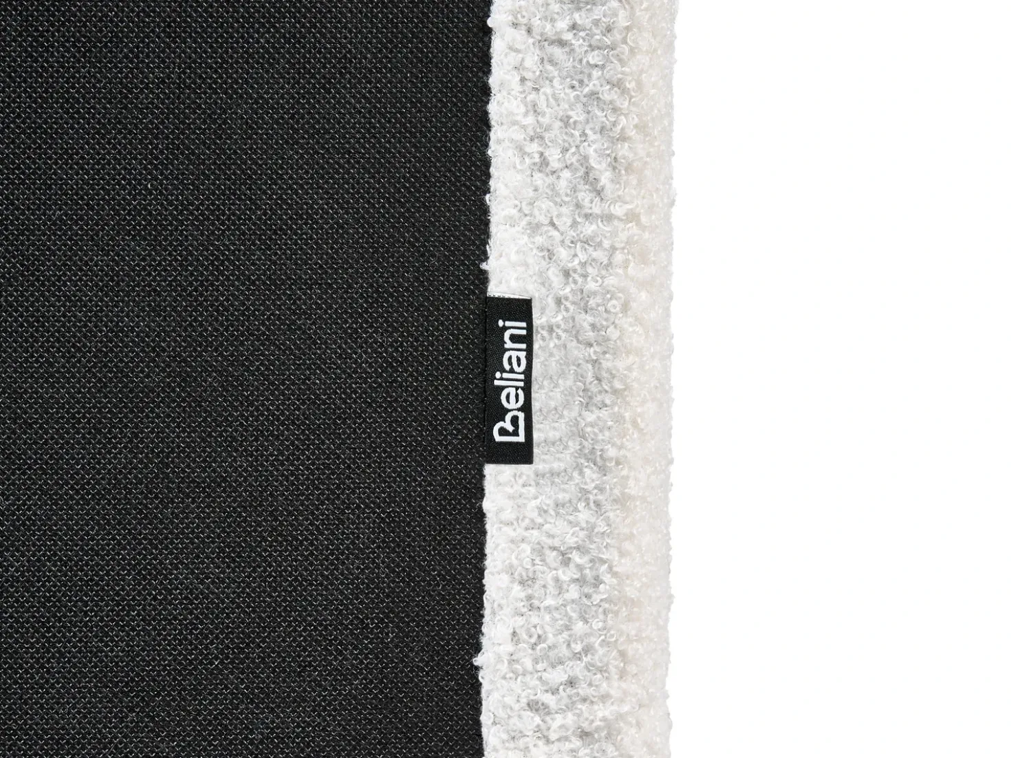 Letto contenitore Bouclé LORIENT 180 x 200 cm Bianco sporco