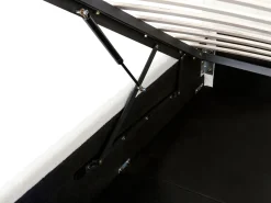 Letto contenitore Bouclé MONTLAUR 140 x 200 cm Bianco