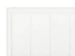 Letto contenitore Bouclé MONTLAUR 140 x 200 cm Bianco