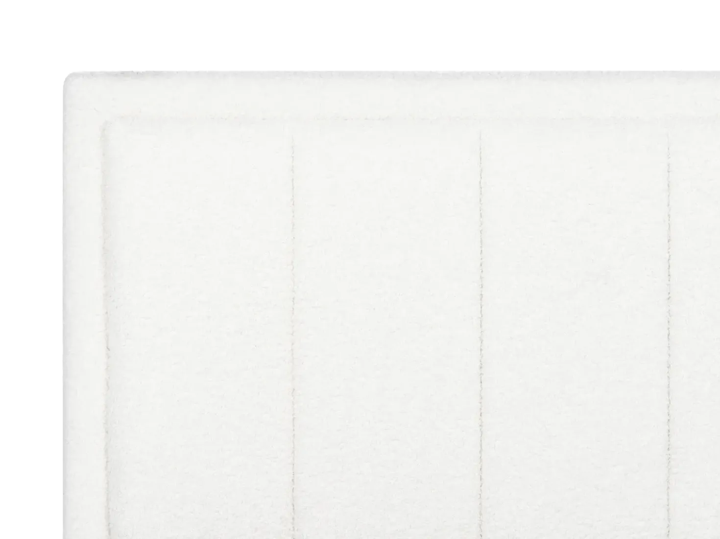 Letto contenitore Bouclé MONTLAUR 140 x 200 cm Bianco