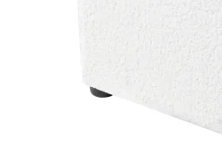 Letto contenitore Bouclé MONTLAUR 140 x 200 cm Bianco