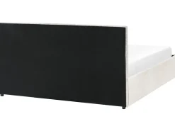 Letto contenitore Bouclé MASSOGNES 160 x 200 cm Bianco sporco