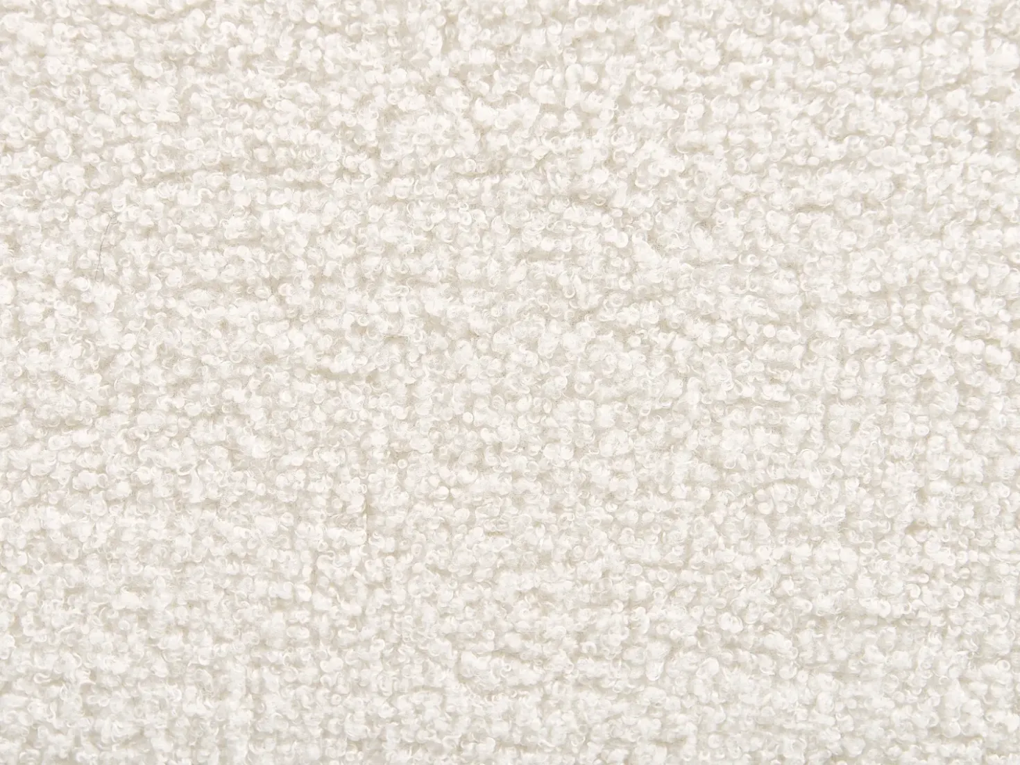 Letto contenitore Bouclé MOISSAC 160 x 200 cm Bianco sporco
