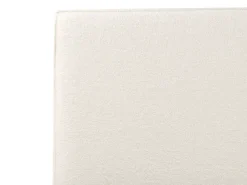 Letto contenitore Bouclé MOISSAC 160 x 200 cm Bianco sporco