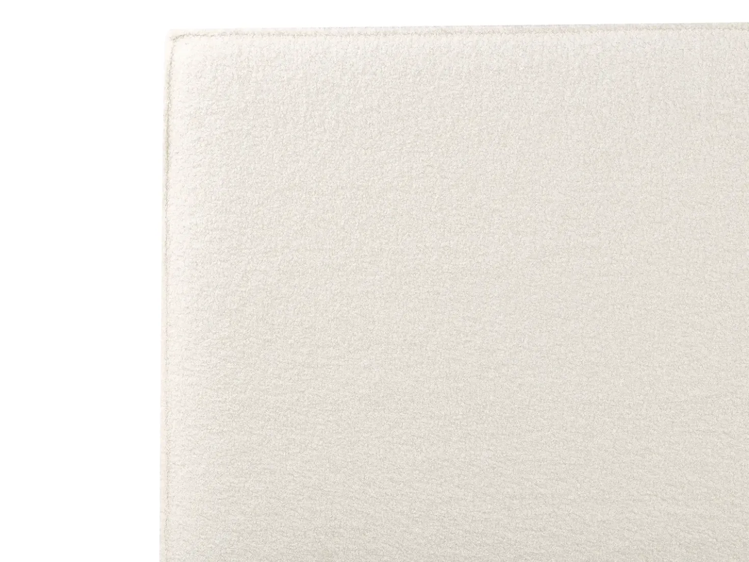 Letto contenitore Bouclé MOISSAC 160 x 200 cm Bianco sporco