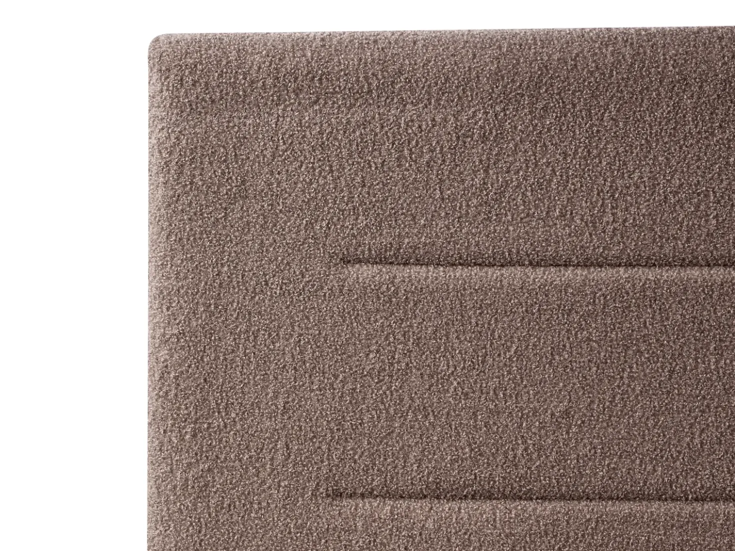 Letto contenitore Bouclé MASSOGNES 180 x 200 cm Tortora