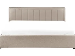 Letto contenitore Bouclé MONTLAUR 180 x 200 cm Tortora