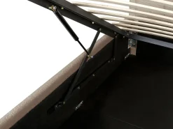 Letto contenitore Bouclé MONTLAUR 180 x 200 cm Tortora