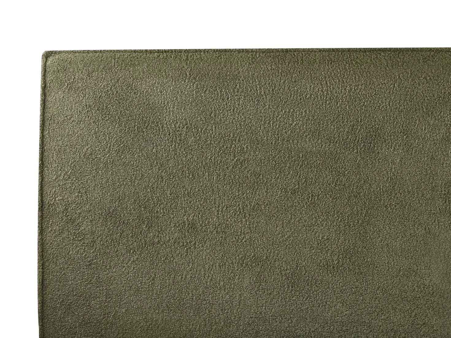 Letto contenitore Bouclé MOISSAC 160 x 200 cm Verde scuro