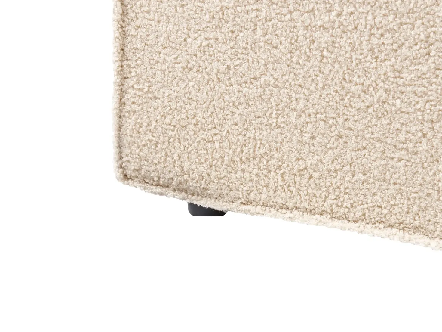 Letto contenitore Bouclé MOISSAC 180 x 200 cm Beige