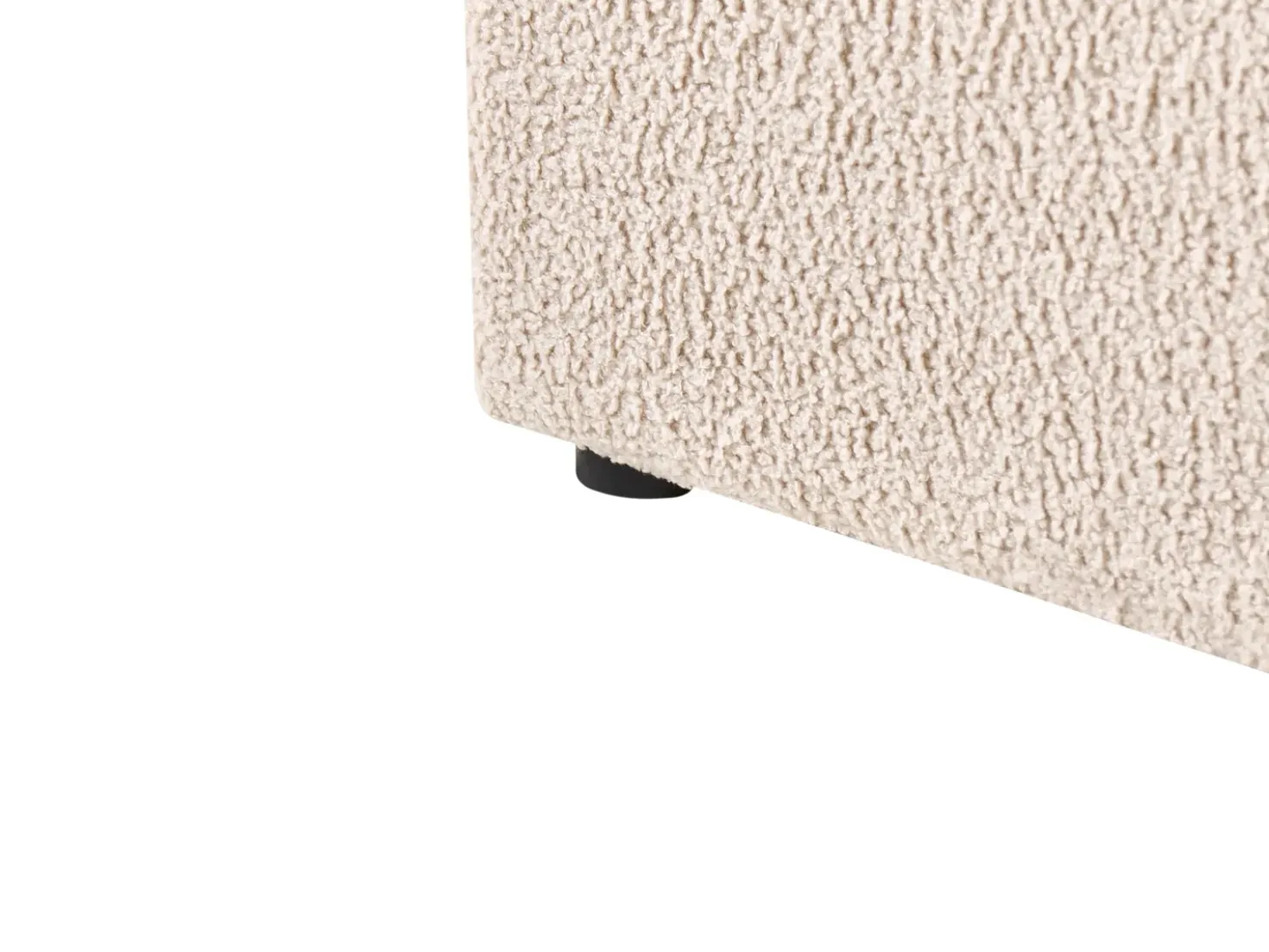 Letto contenitore Bouclé NANTERRE 180 x 200 cm Beige