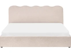 Letto contenitore Bouclé NANTERRE 180 x 200 cm Beige