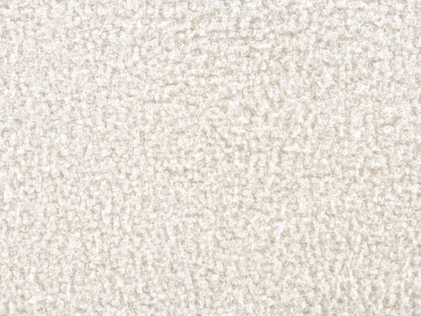 Letto contenitore Bouclé ORBEY 180 x 200 cm Bianco sporco
