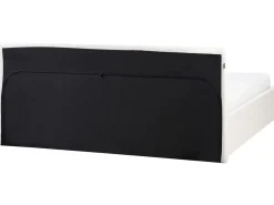 Letto contenitore Bouclé ORBEY 180 x 200 cm Bianco sporco