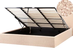 Letto contenitore Bouclé ORBEY 180 x 200 cm Beige