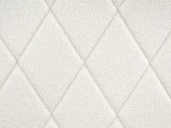 Letto contenitore Bouclé ROCHEFORT 180 x 200 cm Bianco sporco