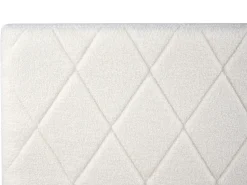 Letto contenitore Bouclé ROCHEFORT 180 x 200 cm Bianco sporco