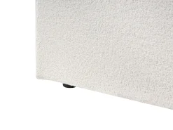 Letto contenitore Bouclé VION 180 x 200 cm Bianco sporco