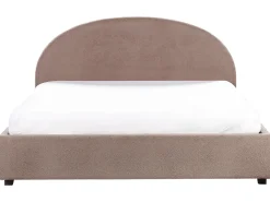 Letto contenitore Bouclé VAUCLUSE 180 x 200 cm Tortora